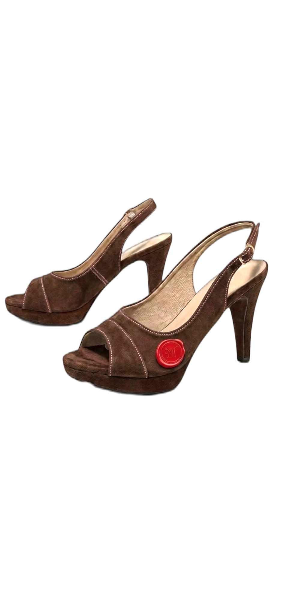 Brown Stamped Heels